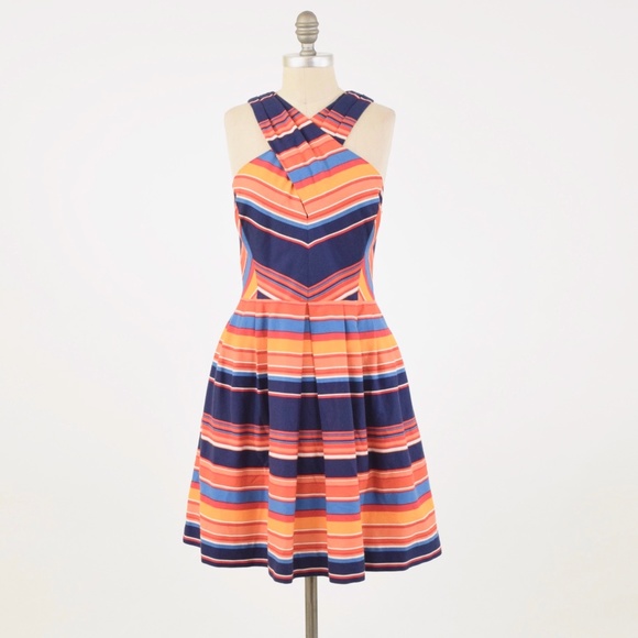 silk fit and flare dress